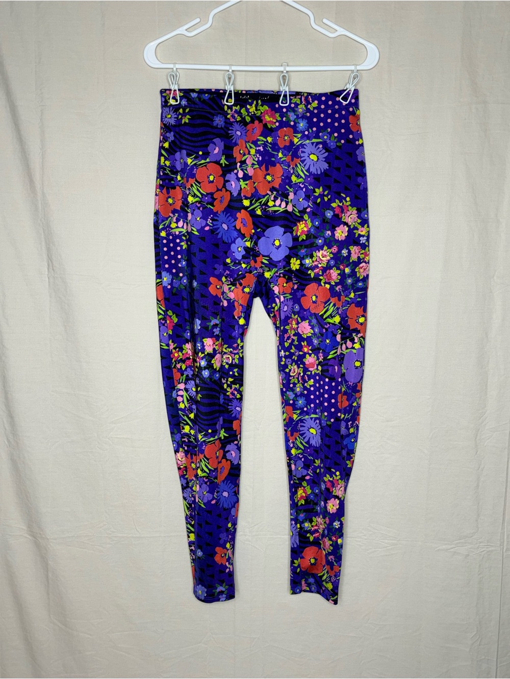 Yitty by Lizzo Abstract Floral Patchwork High-Waisted Leggings  Size XL